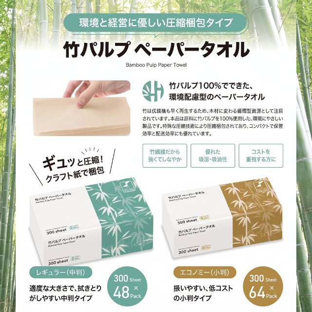 竹パルプ ペーパータオル 商品画像1